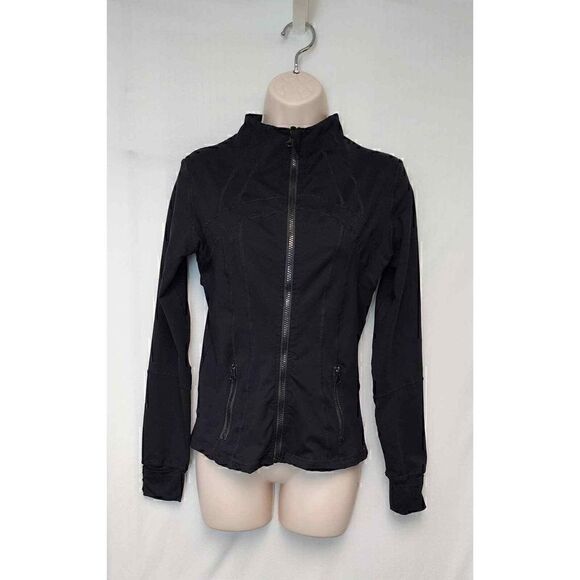 Studio Lite Ribbed Detail Long Sleeve Black Jacket Size XS - Picture 3 of 8